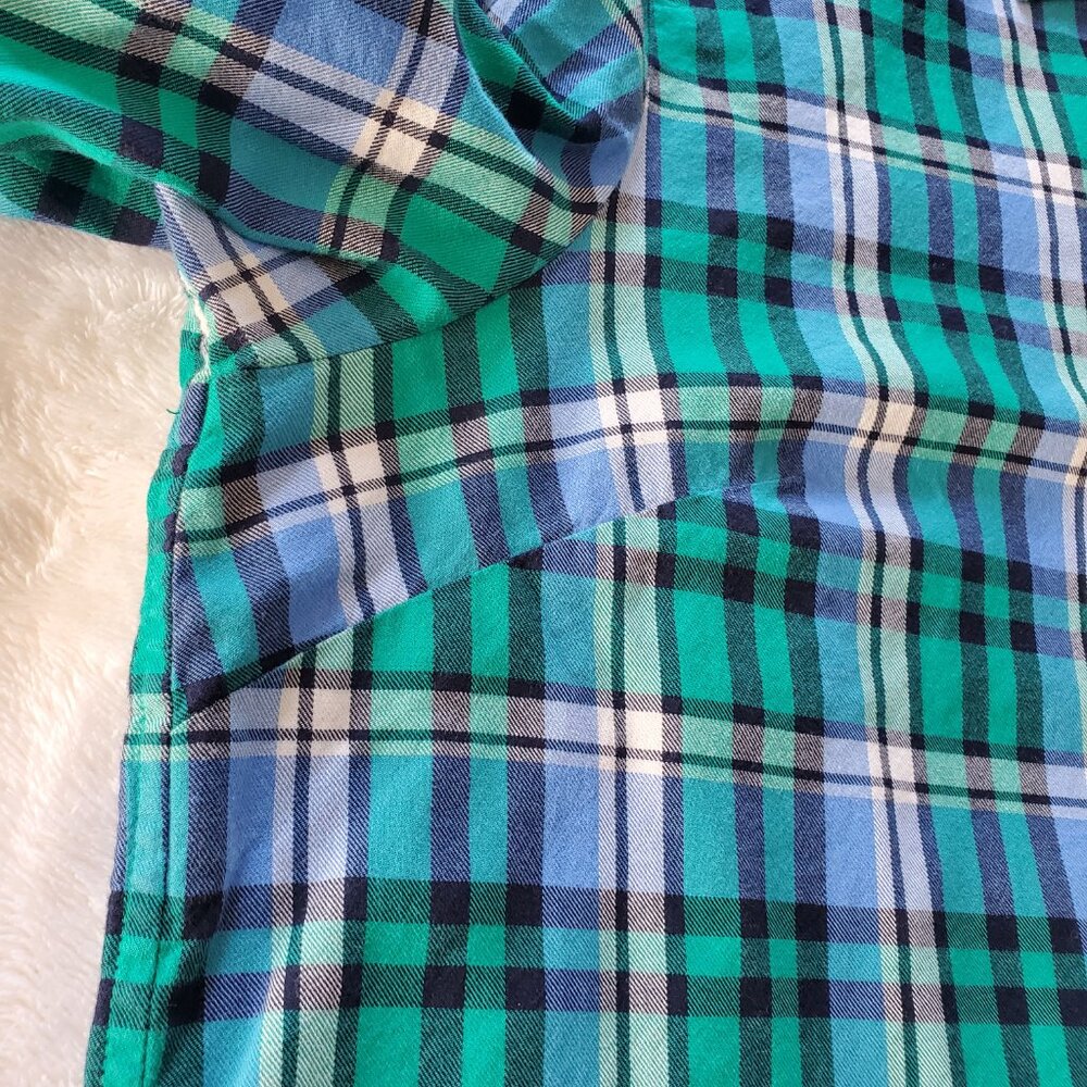 Talbots Classic Cotton Shirt - Singing Plaid XL - Picture 10 of 11